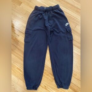Nike women Black Cargo Joggers size xs